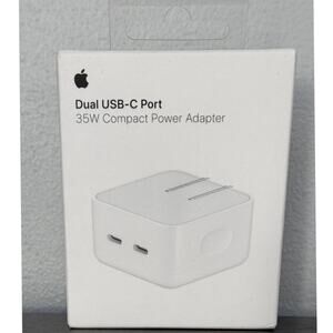Apple 35W Dual USB‑C Power Adapter Charger – New Sealed Original OEM